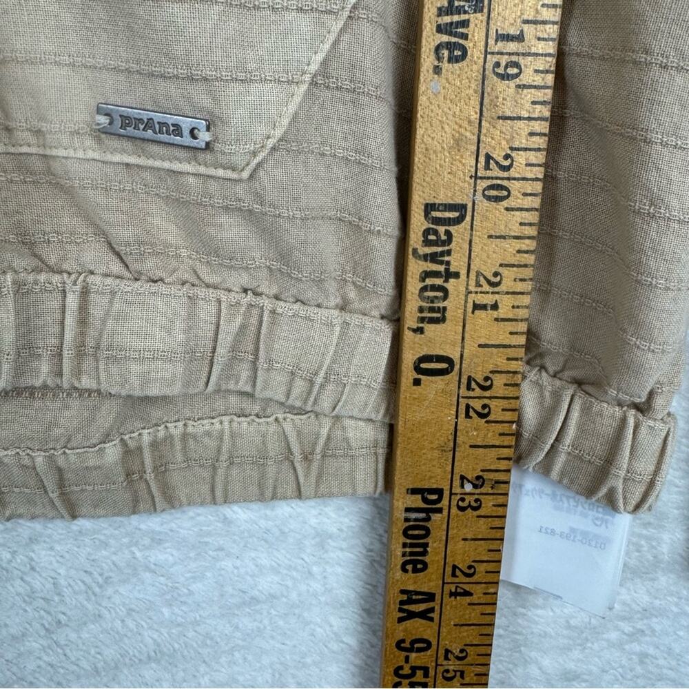 PrAna Women's Farin Textured Hooded Pullover Top/Jacket In Stone Cream Size S‎ - Picture 13 of 15